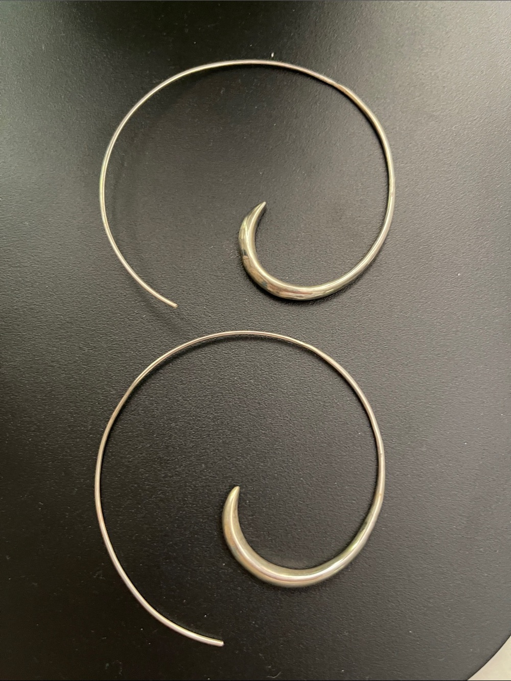 Sterling Silver Hoop Earrings - Sleek Women's Jewelry